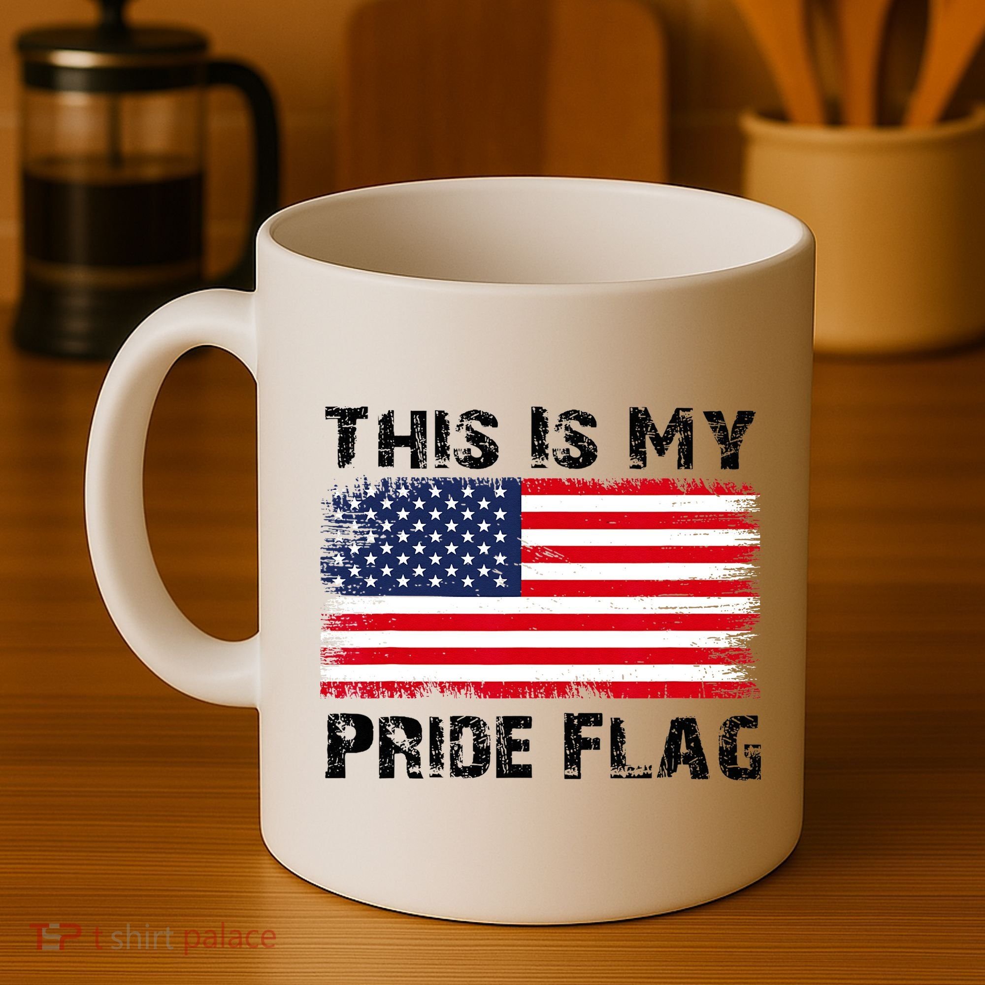 This Is My Pride Flag USA Patriotic American Coffee Mug