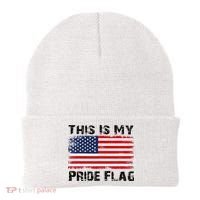 This Is My Pride Flag USA Patriotic American Beanie thumb 0