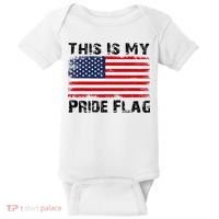 This Is My Pride Flag USA Patriotic American Baby Bodysuit thumb 0
