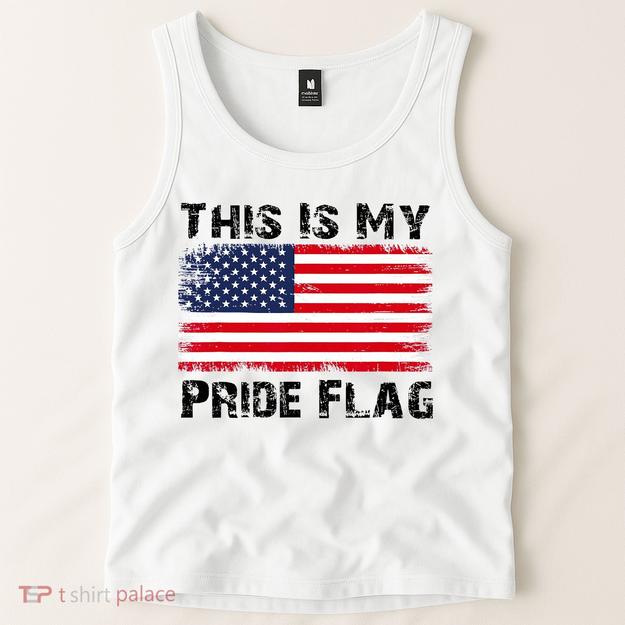 This Is My Pride Flag USA Patriotic American Tank Top