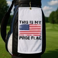 This Is My Pride Flag USA Patriotic American Golf Towel thumb 2