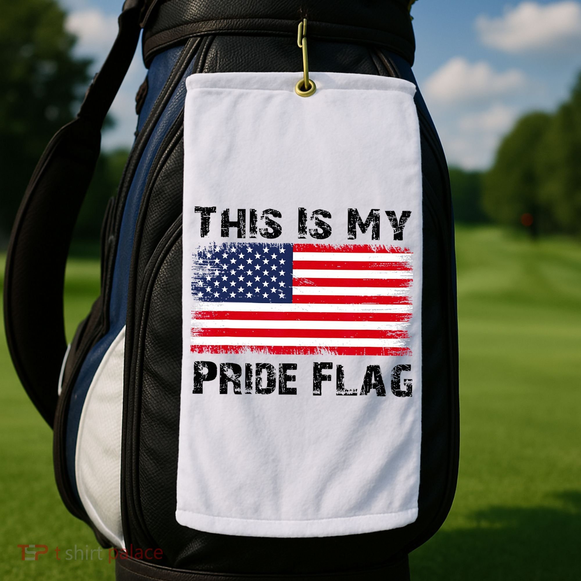 This Is My Pride Flag USA Patriotic American Golf Towel