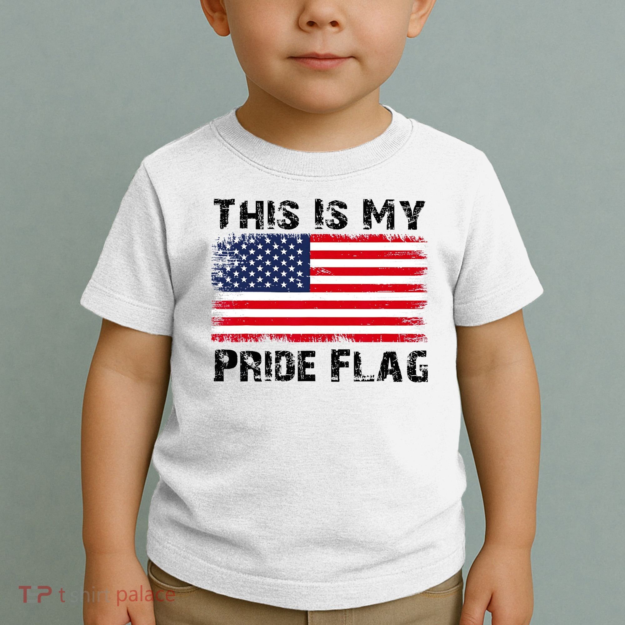 This Is My Pride Flag USA Patriotic American Toddler T-Shirt