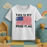 This Is My Pride Flag USA Patriotic American Toddler T-Shirt thumb 3