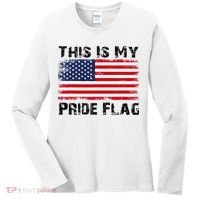 This Is My Pride Flag USA Patriotic American Women's Long Sleeve Shirt thumb 0