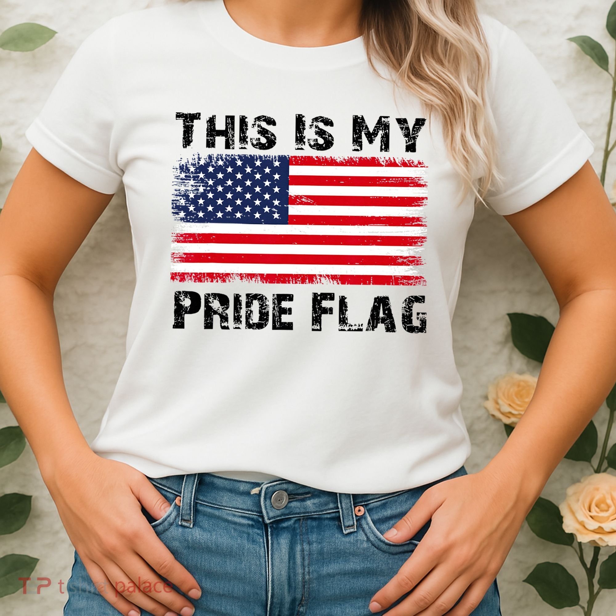 This Is My Pride Flag USA Patriotic American Women's T-Shirt