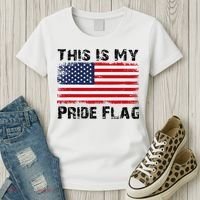 This Is My Pride Flag USA Patriotic American Women's T-Shirt thumb 3