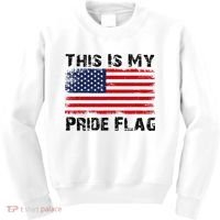 This Is My Pride Flag USA Patriotic American Kids Sweatshirt thumb 0