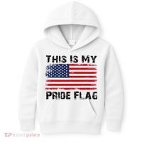 This Is My Pride Flag USA Patriotic American Kids Hoodie thumb 0