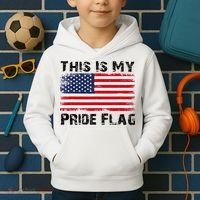 This Is My Pride Flag USA Patriotic American Kids Hoodie thumb 2