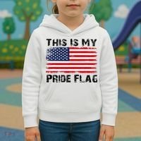 This Is My Pride Flag USA Patriotic American Kids Hoodie thumb 3