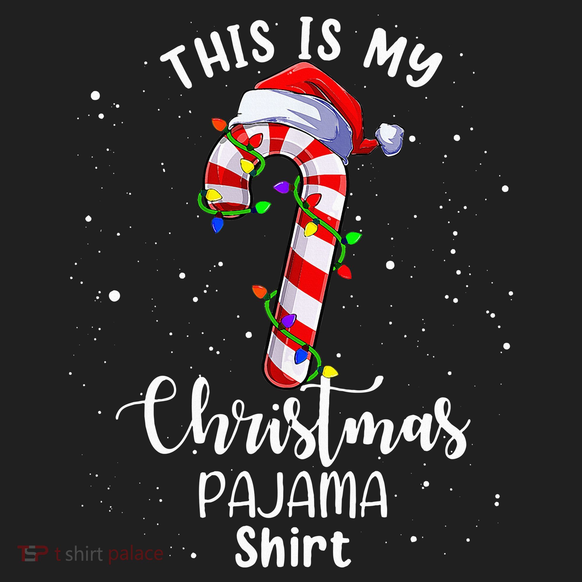 This Is My Christmas Pajama Candy Cane Women's Sweatshirt