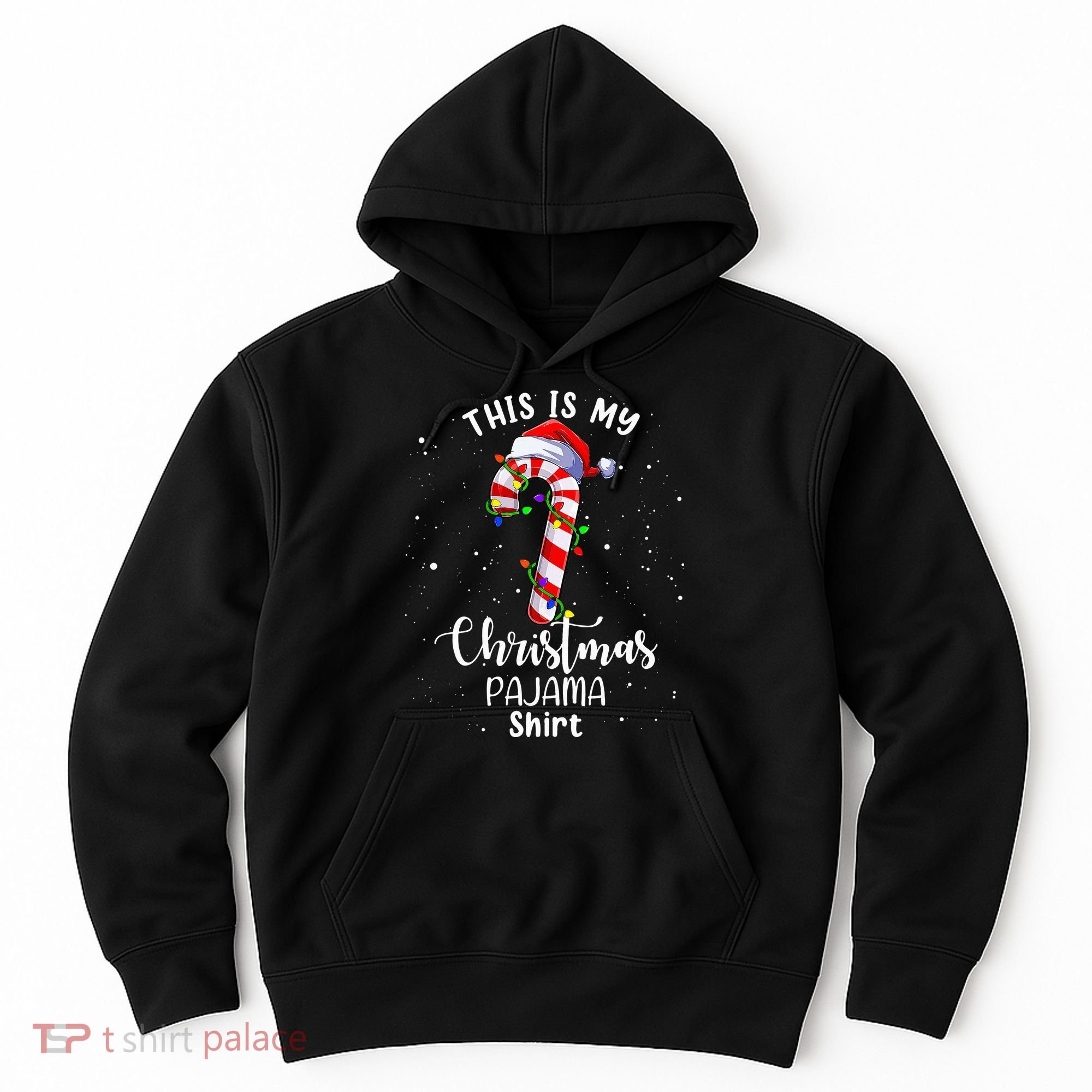This Is My Christmas Pajama Candy Cane Hoodie