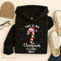 This Is My Christmas Pajama Candy Cane Hoodie thumb 4