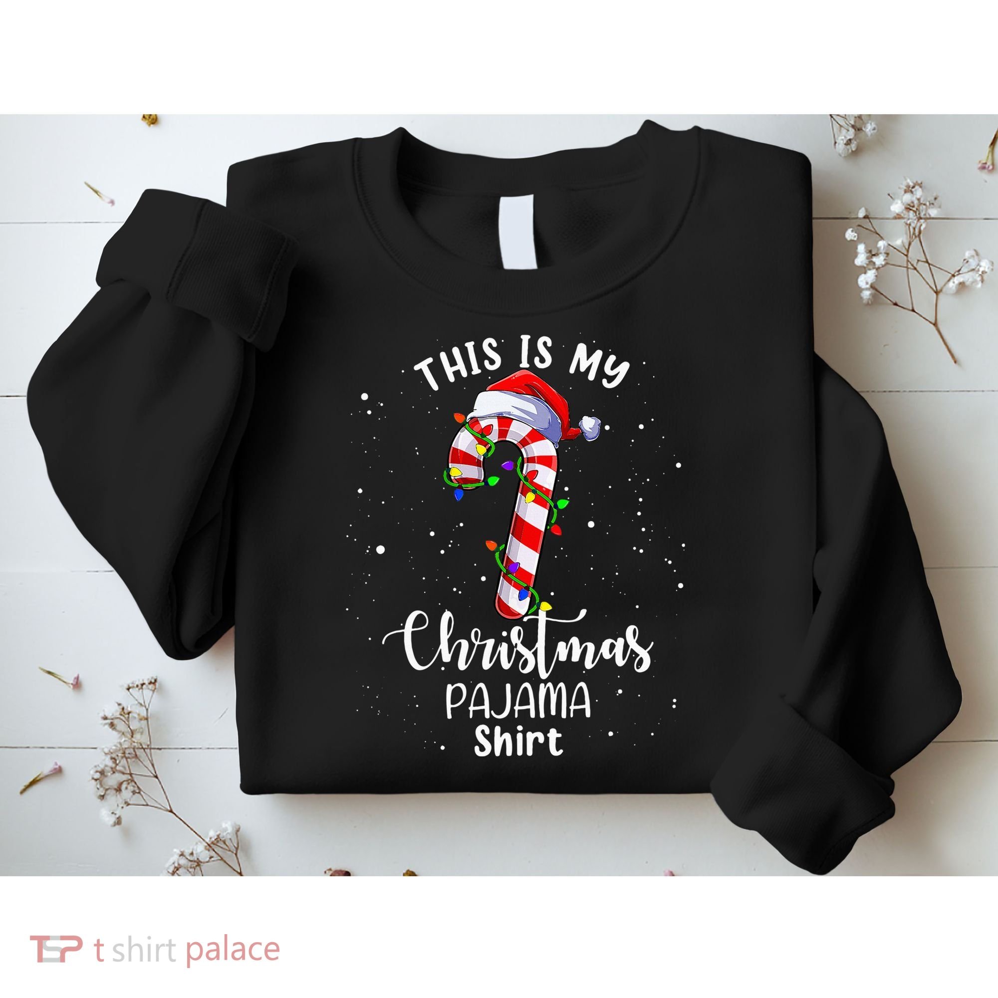 This Is My Christmas Pajama Candy Cane Sweatshirt