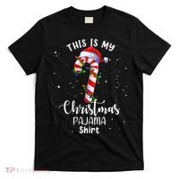 This Is My Christmas Pajama Candy Cane T-Shirt thumb 0