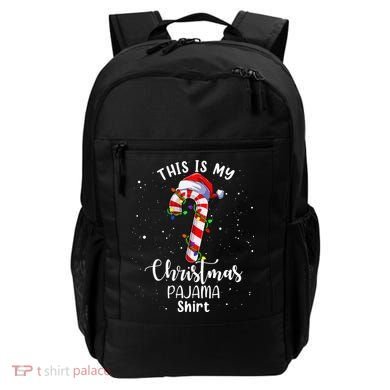 This Is My Christmas Pajama Candy Cane Backpack