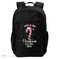 This Is My Christmas Pajama Candy Cane Backpack thumb 0