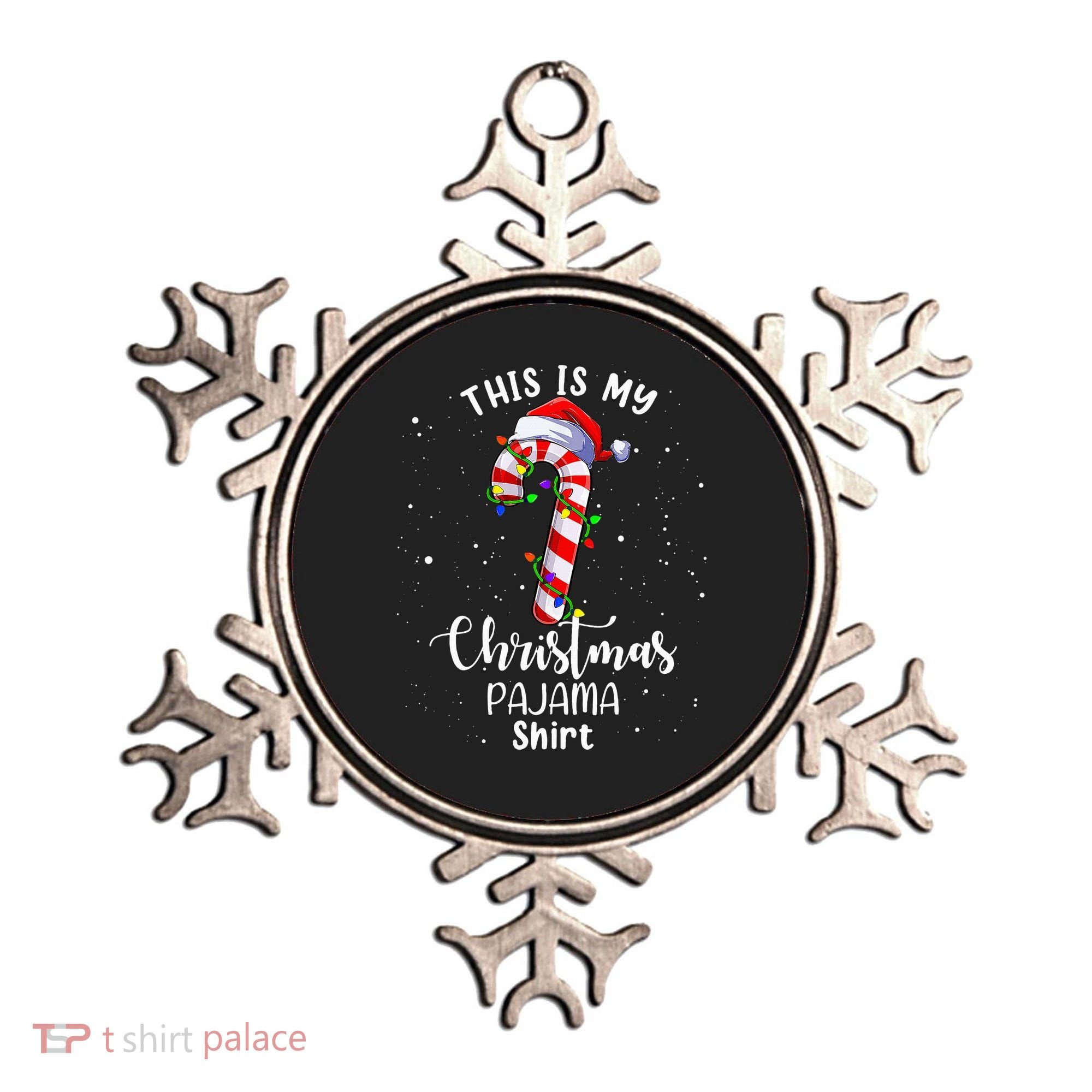 This Is My Christmas Pajama Candy Cane Ornament