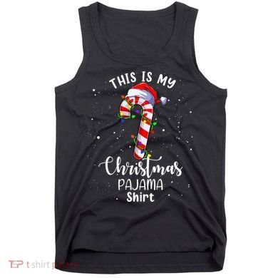 This Is My Christmas Pajama Candy Cane Tank Top