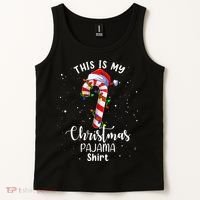 This Is My Christmas Pajama Candy Cane Tank Top thumb 2