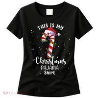 This Is My Christmas Pajama Candy Cane Women's T-Shirt thumb 0