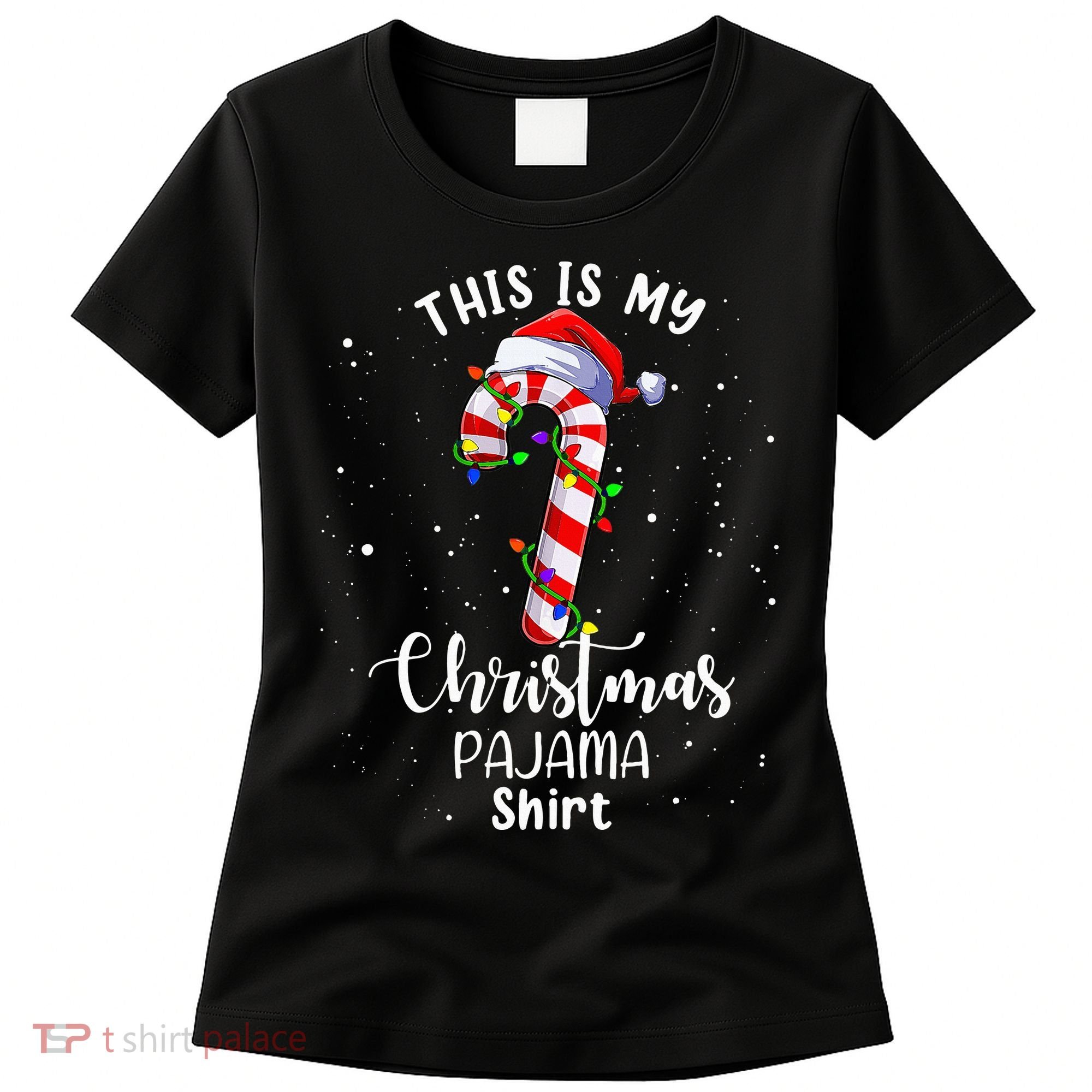 This Is My Christmas Pajama Candy Cane Women's T-Shirt