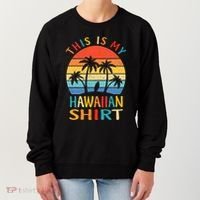 This Is My Hawaiian Tropical Luau Costume Party Hawaii Women's Sweatshirt thumb 0