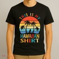 This Is My Hawaiian Tropical Luau Costume Party Hawaii T-Shirt thumb 3
