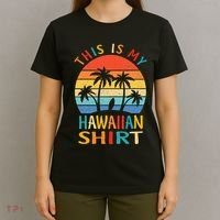 This Is My Hawaiian Tropical Luau Costume Party Hawaii T-Shirt thumb 4