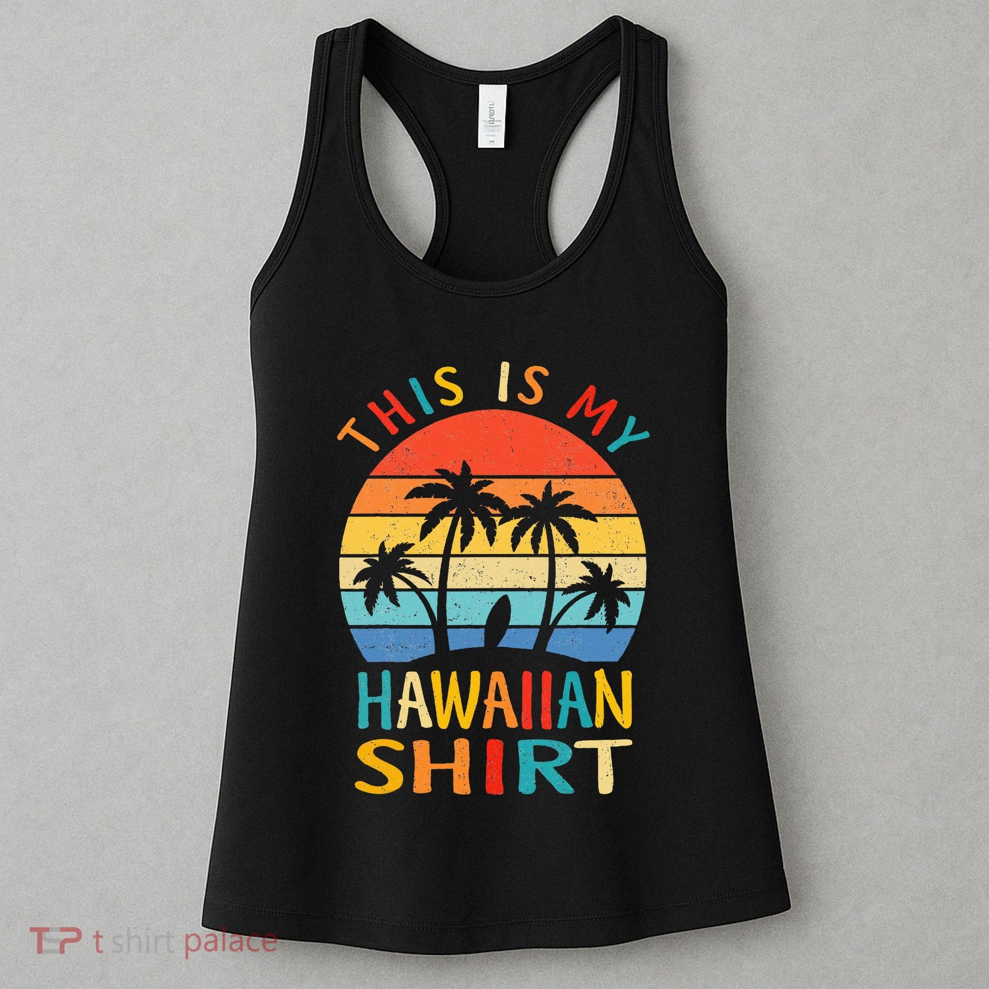 This Is My Hawaiian Tropical Luau Costume Party Hawaii Women's Tank Top