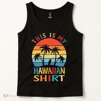 This Is My Hawaiian Tropical Luau Costume Party Hawaii Tank Top thumb 2