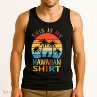 This Is My Hawaiian Tropical Luau Costume Party Hawaii Tank Top thumb 3