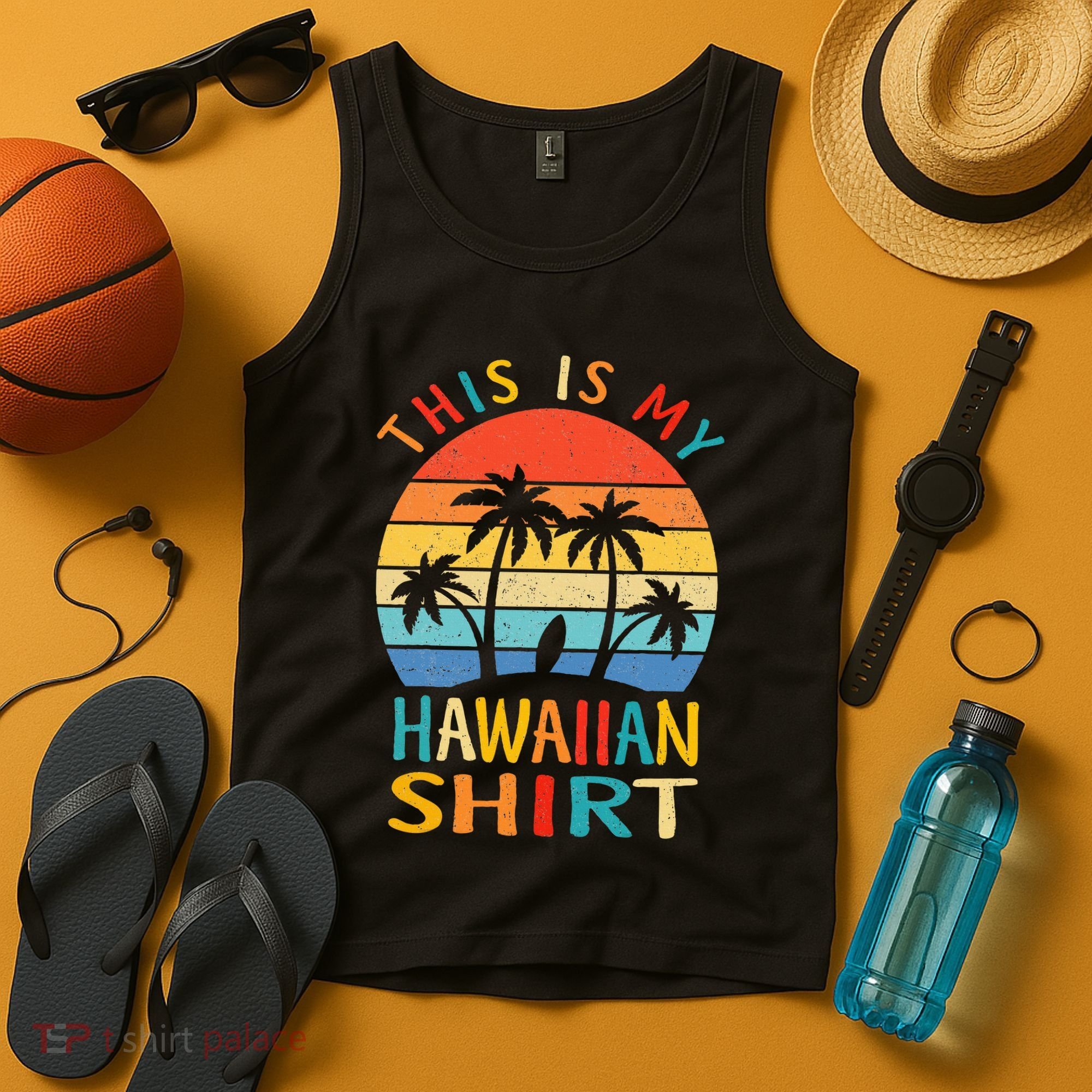 This Is My Hawaiian Tropical Luau Costume Party Hawaii Tank Top
