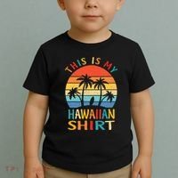 This Is My Hawaiian Tropical Luau Costume Party Hawaii Toddler T-Shirt thumb 2