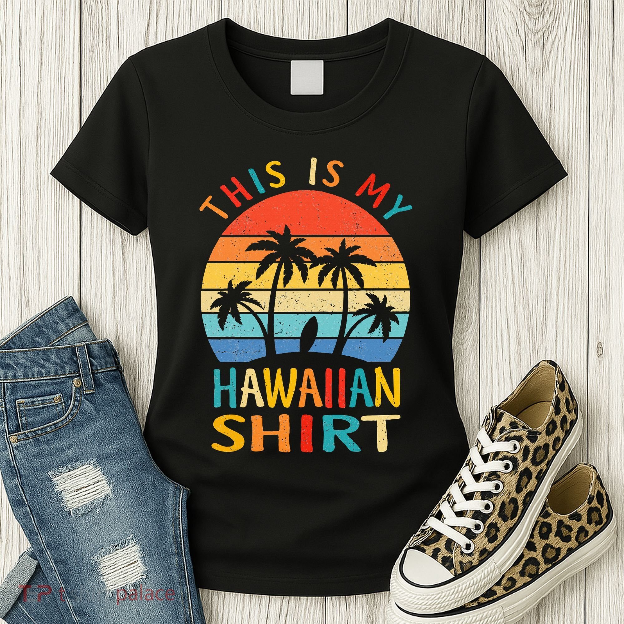 This Is My Hawaiian Tropical Luau Costume Party Hawaii Women's T-Shirt