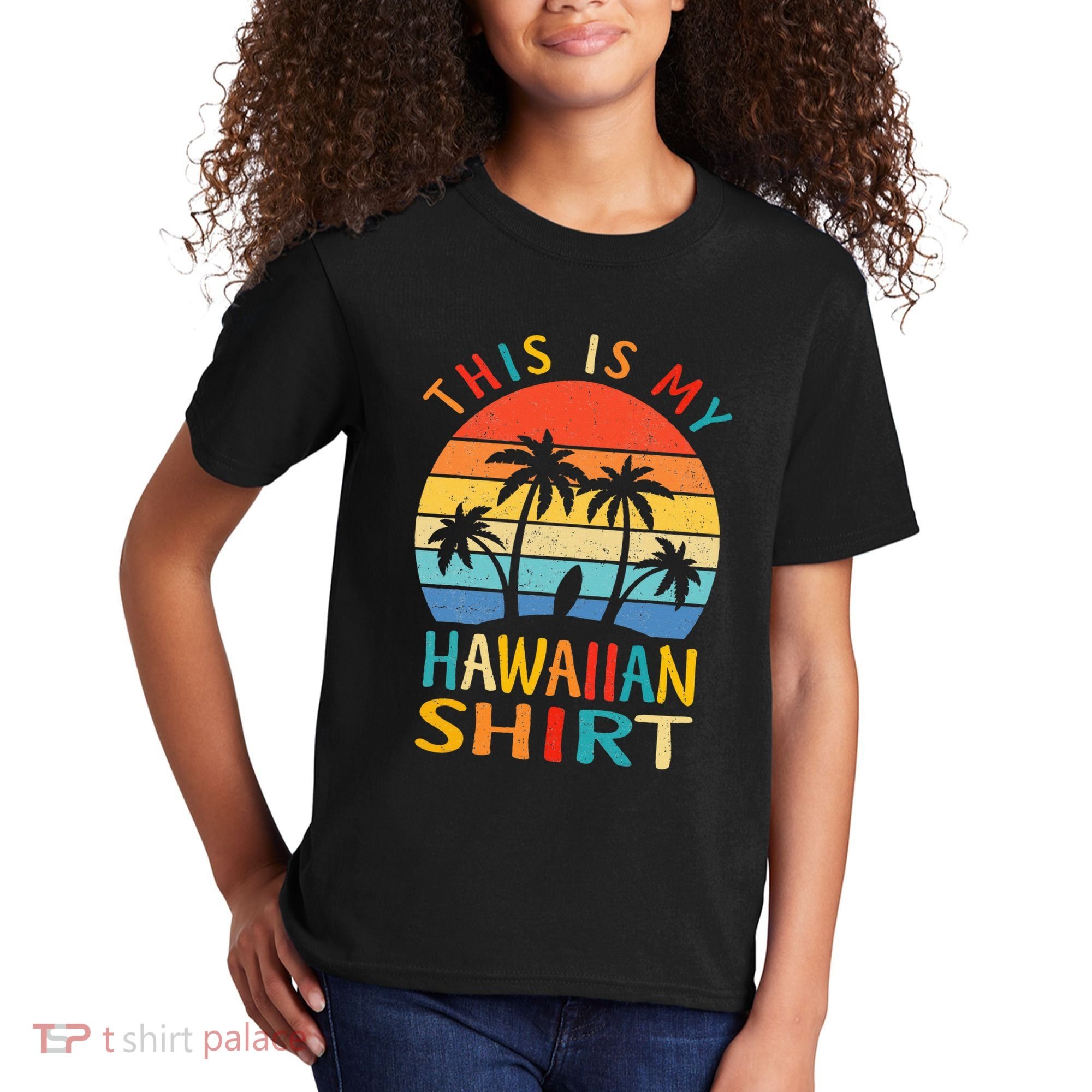 This Is My Hawaiian Tropical Luau Costume Party Hawaii Kids T-Shirt