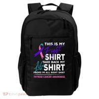 This Is My Fight Thyroid Cancer Awareness Ribbon Gift Backpack thumb 0