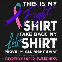 This Is My Fight Thyroid Cancer Awareness Ribbon Gift Mousepad thumb 1