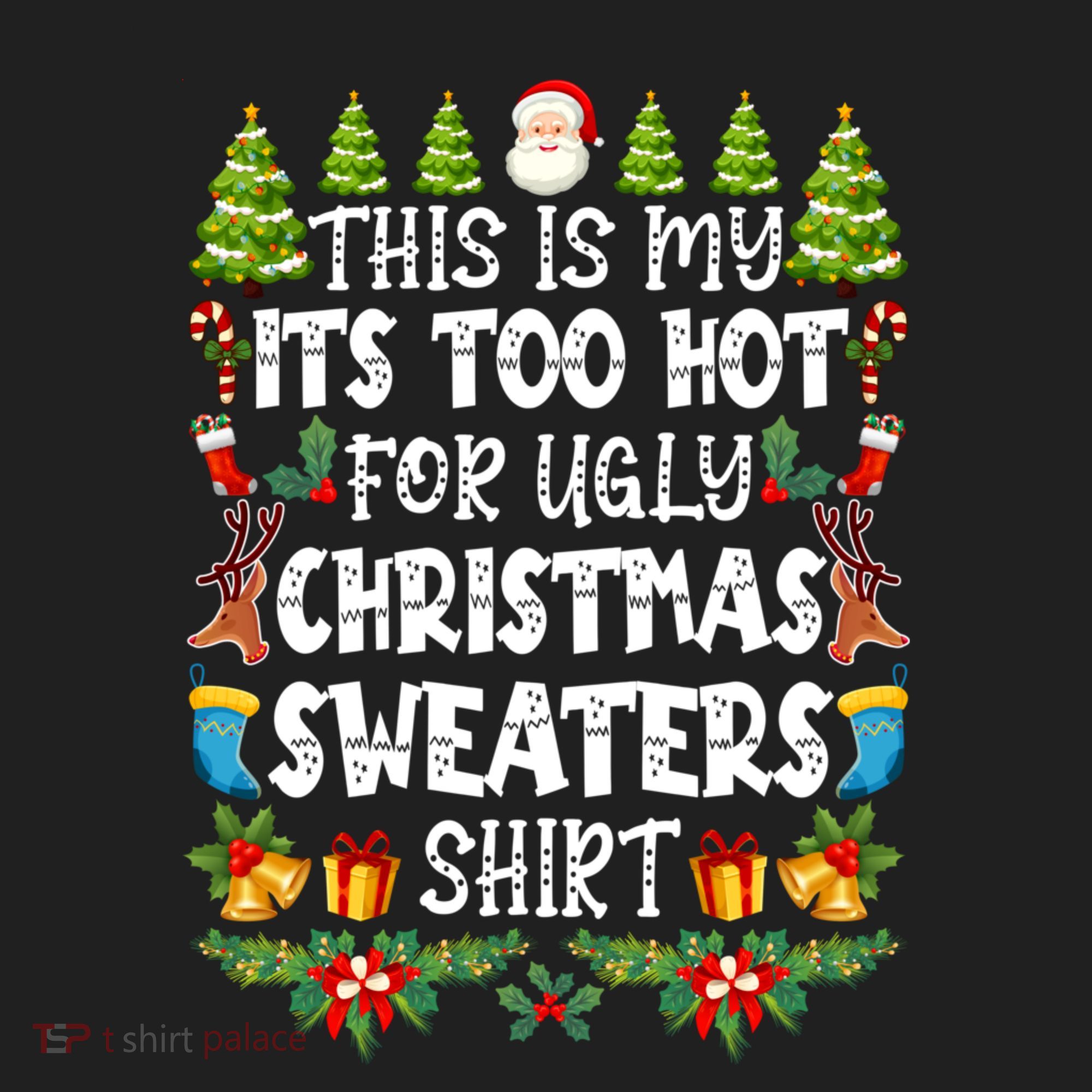 This Is My Its Too Hot For Ugly Christmas Sweaters Shirt Golf Towel