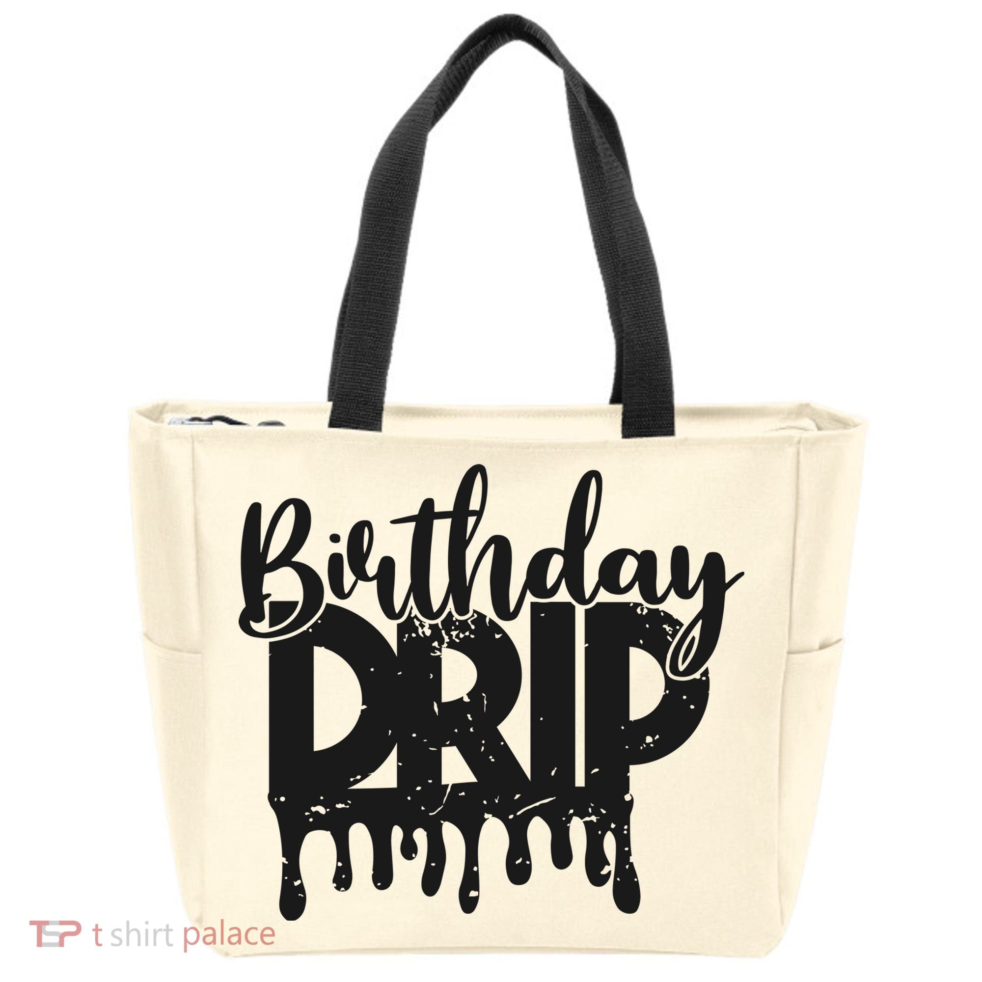 This Is My Birthday Drip Tote Bag