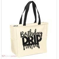 This Is My Birthday Drip Tote Bag thumb 2