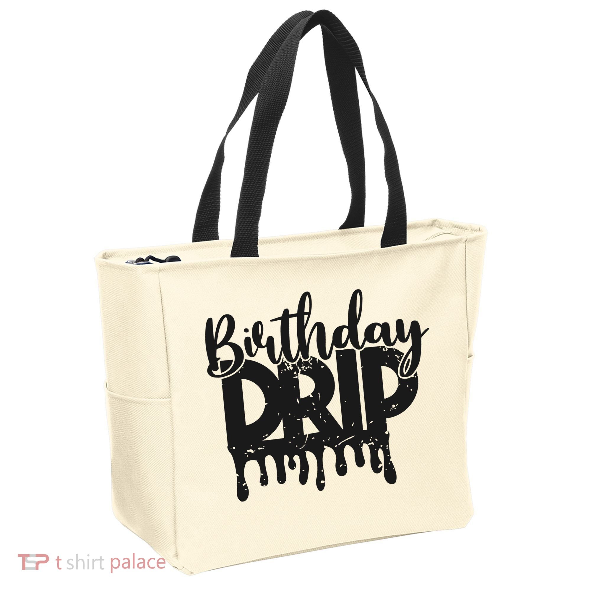 This Is My Birthday Drip Tote Bag