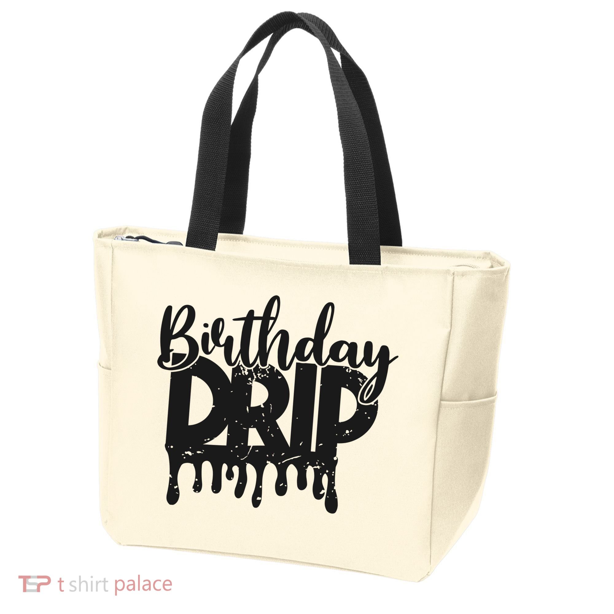 This Is My Birthday Drip Tote Bag