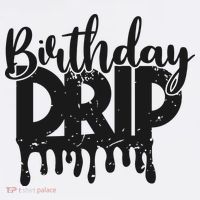 This Is My Birthday Drip Doggie Tank thumb 4