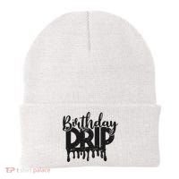 This Is My Birthday Drip Beanie thumb 0