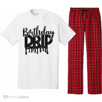 This Is My Birthday Drip Pajama Set