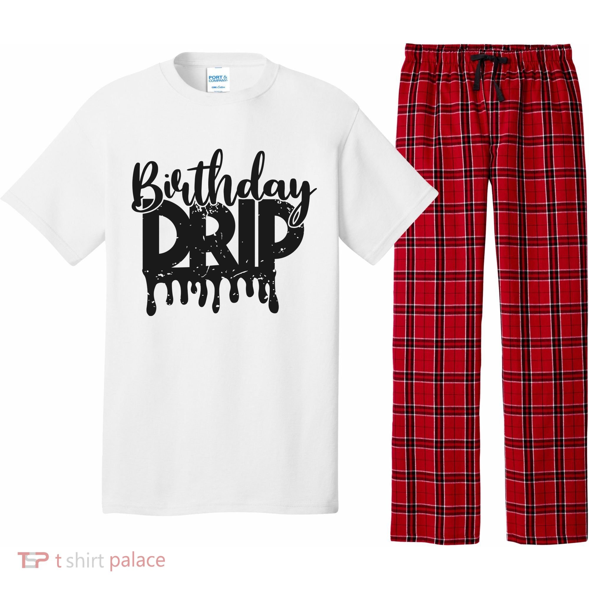 This Is My Birthday Drip Pajama Set