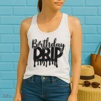 This Is My Birthday Drip Women's Tank Top thumb 2