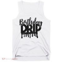 This Is My Birthday Drip Tank Top thumb 0